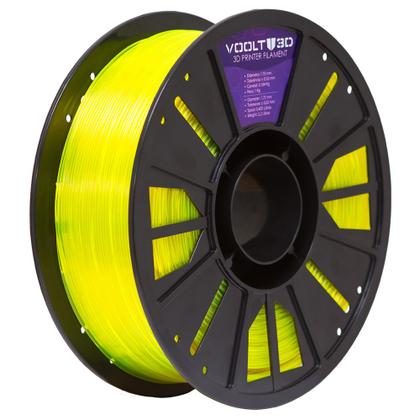 Imagem de Filamento PETG HF Verde Limão Translúcido High Fluidity Premium 1Kg Fabricação Nacional Voolt 3D