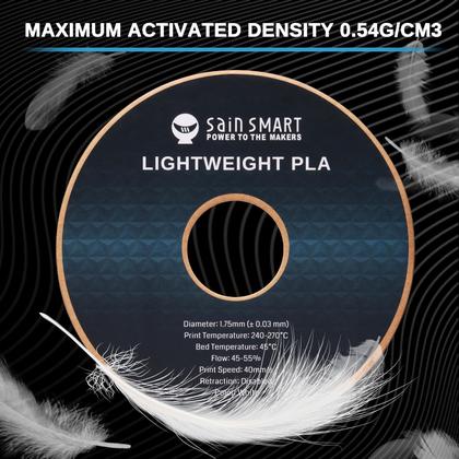 Imagem de Filamento PLA 1,75mm 1kg Branco - SainSmart LW-PLA para Impressora 3D