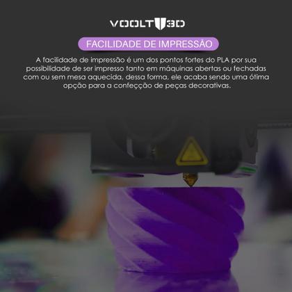 Imagem de Filamento PLA Azul Sky V-Silk Premium 1Kg, 1,75mm, Para Impressora 3D - Voolt3D Oficial