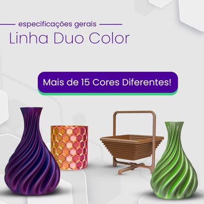 Imagem de Filamento Pla Duo Color Dourado E Preto Silk 1kg Impressão