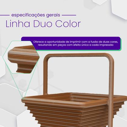 Imagem de Filamento Pla Duo Color Dourado E Preto Silk 1kg Impressão