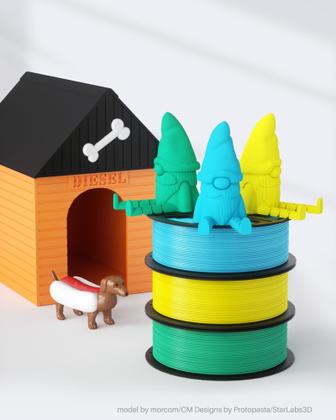 Imagem de Filamento PLA+ ELEGOO 1,75mm - Laranja - 1kg para Impressora 3D