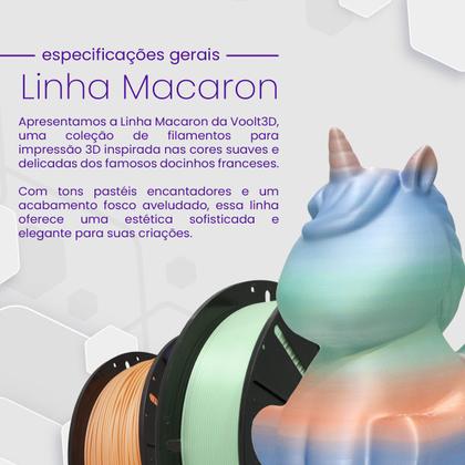 Imagem de Filamento Pla Macaron Velvet Laranja 1kg Inovação Nacional