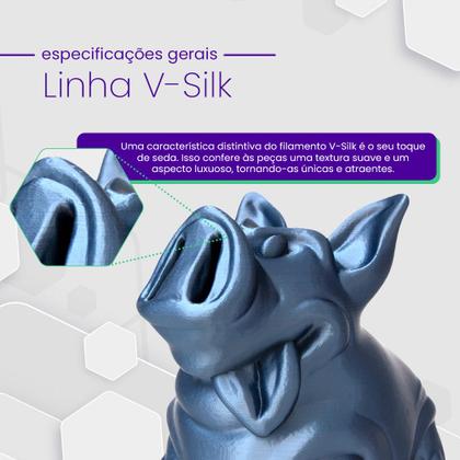 Imagem de Filamento PLA Verde Neon V-Silk Premium 1Kg, 1,75mm, Para Impressora 3D - Voolt3D Oficial