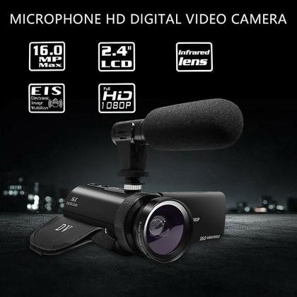 Imagem de Filmadora da câmera de vídeo com microfone Videosky Fhd 1080p 16mp Vlogging Youtube Cameras 16x Digital Zoom Camcorder Webcam (Estilo 2)