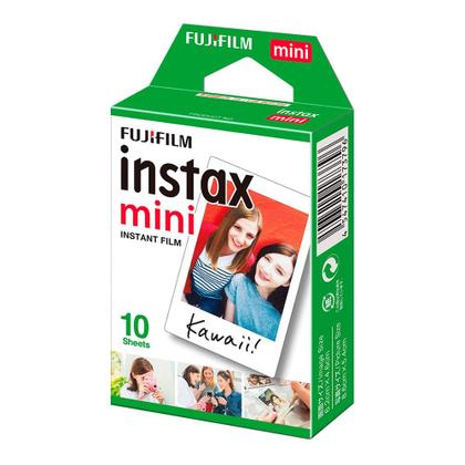 Filme Fujifilm para Câmera Fotográfica Instantânea Instax Mini Branco Pack 10 fotos