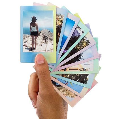 Imagem de Filme instantâneo Fujifilm instax mini Macaron com bordas coloridas em tons pastéis (10 fotos)