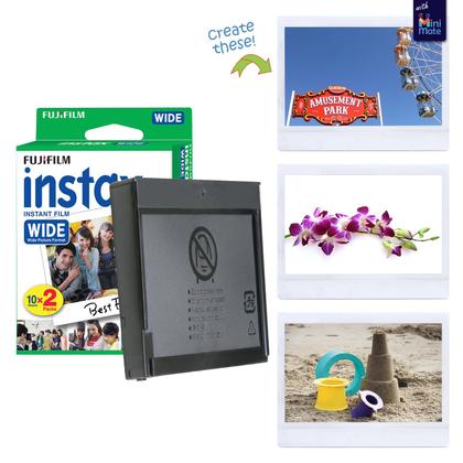 Imagem de Filme Instantâneo Fujifilm Instax Wide - Pacote com 80 Folhas e Molduras