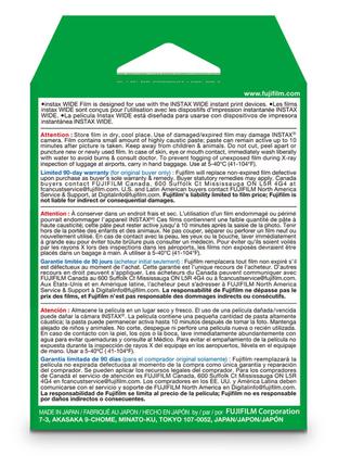 Imagem de Filme Instantâneo Fujifilm Instax Wide Twin Pack - 20 Exposições