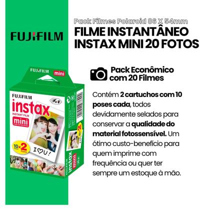 Imagem de Filme Original Instax 20 Fotos para Instax Mini 12 Mini 11 Mini Link 3 Mini link 2
