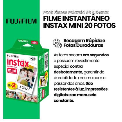 Imagem de Filme Original Instax 20 Fotos para Instax Mini 12 Mini 11 Mini Link 3 Mini link 2