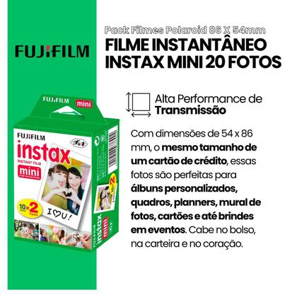 Imagem de Filme Original Instax 20 Fotos para Instax Mini 12 Mini 11 Mini Link 3 Mini link 2