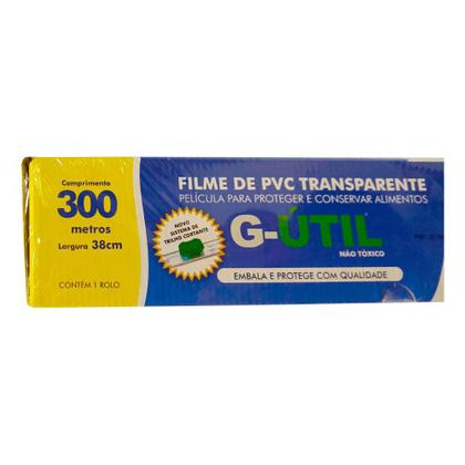 Imagem de Filme PVC com Trilho Cortante 38x300 metros Guarufilme