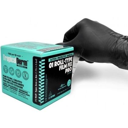 Imagem de Filme Transparente Tropical Derm Fix Pro 10cm x 20cm 1 Unidade P/ Tatuagem e Curativo