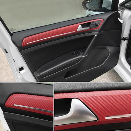 Imagem de Filme Vinílico Em Fibra De Carbono 3D De 50cm De Largura, Impermeável, Adesivos Para Carro 3M, Rolo