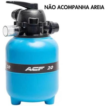 Imagem de Filtro Acf 20- 30Mil L+Bomba Com Pré-Filtro Piscina 1/3Cv