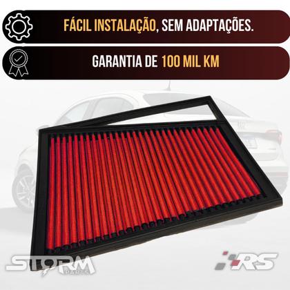 Imagem de Filtro Ar Esportivo Fiat Cronos 1.3 Firely Ano 2018 A 2022 Drive Gsr S-design Sedan Sedã lavável reutilizável inbox