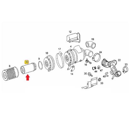 Imagem de Filtro Ar Interno Mercedes Benz Volkswagen Ford 3760948004