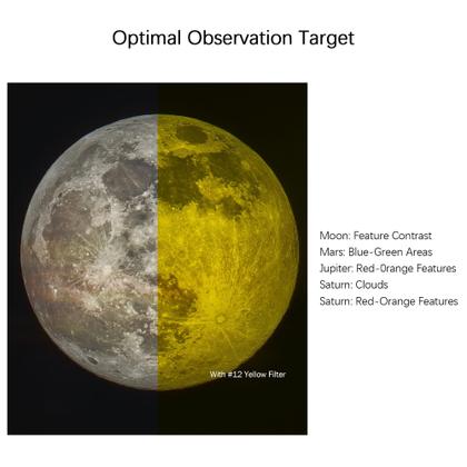 Imagem de Filtro Astromania 12 Amarelo para barril telescópico de 2 polegadas