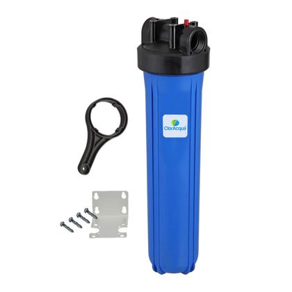 Imagem de Filtro Big Blue 20" Completo com Refil Para Alta Vazão até 6000 L/h Conexão 1 1/2"