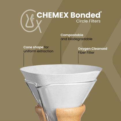 Imagem de Filtro Chemex - Desdobrado - 100 unidades - Embalagem Exclusiva
