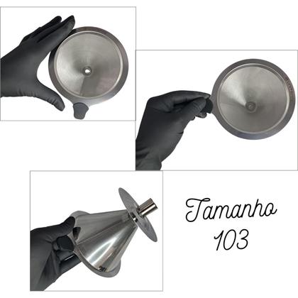 Imagem de Filtro Coador De Café Aço Inox Tamanho 103 Reutilizável Sem Usar Papel Unitermi