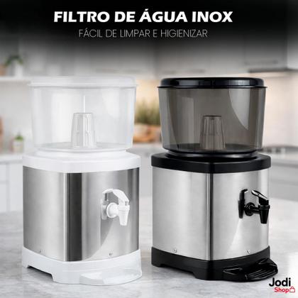 Imagem de Filtro de Água com Vela Cerâmica 6L Base Inox com Torneira