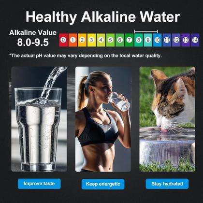 Imagem de Filtro de água WINGSOL Under Sink, pH alcalino, melhora o sabor