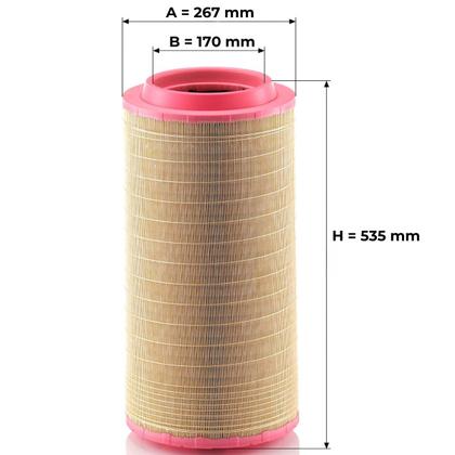Imagem de Filtro De Ar Actros 2008 A 2024 / Atron 2012 A 2024 / Axor 2005 A 2024 / Ls 1634 2001 A 2011