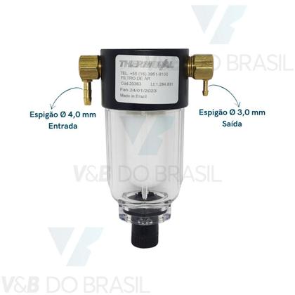 Imagem de Filtro de Ar C/ Dreno/espigão Semiautomático