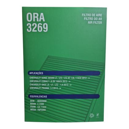 Imagem de Filtro de Ar de Motor ORA3269 Sonic Cobalt Onix Prisma