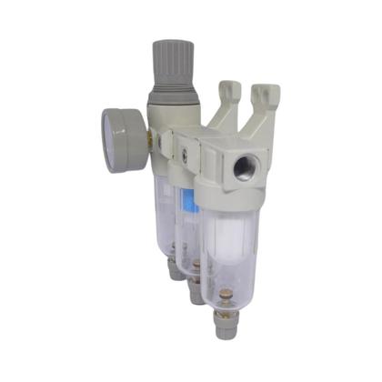 Imagem de Filtro de Ar Regulador Triplo Odontológico 1/4" Chiaperini