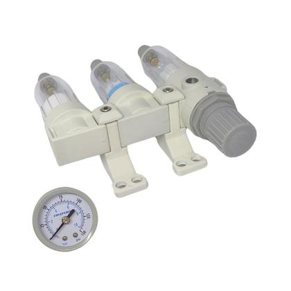 Imagem de Filtro de Ar Regulador Triplo Odontológico 1/4" Chiaperini