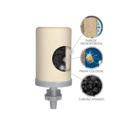 Imagem de Filtro de Barro para Água São João Tradicional 4 L + 1 Vela Tripla Ação + 1 Boia - Cerâmica Stéfani