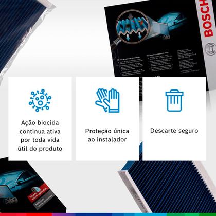 Imagem de Filtro De Cabine Ar Condicionado Bosch Premium Onix Prisma Cobalt Spin Cruze Tracker 2011 A 2026
