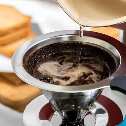 Imagem de Filtro de café inox sustentável e econômico