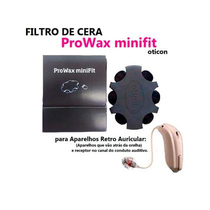 Imagem de Filtro de cera oticon prowax mini fit auditivo