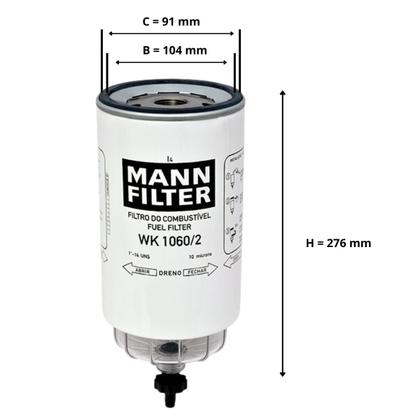 Imagem de Filtro de combustível Lo 916 2012 A 2024 / Ls 1632 1999 A 2002 / Ls 1634 2001 A 2011 / O 500 2012 A 2024