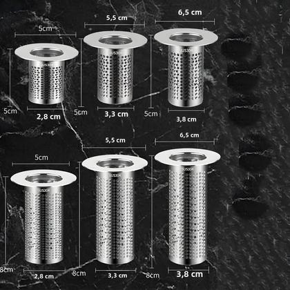 Imagem de Filtro De Drenagem De Chão Em Aço Inoxidável Para Cozinha E Banheiro Com Alça, Anti-entupimento,