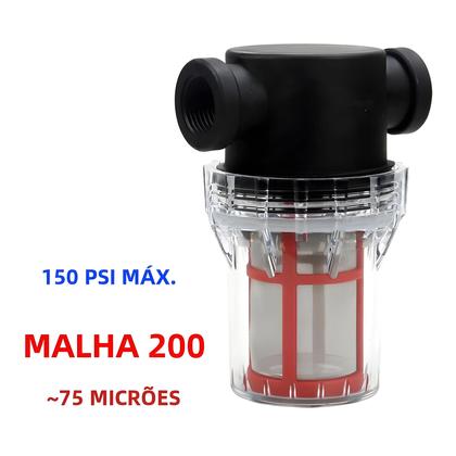 Imagem de Filtro de Irrigação para Jardim - 1/2", 3/4" e 1" - Sistema de Irrigação com Pré-Filtro