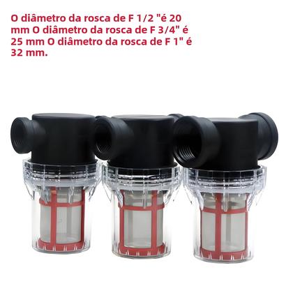 Imagem de Filtro de Irrigação para Jardim - 1/2", 3/4" e 1" - Sistema de Irrigação com Pré-Filtro