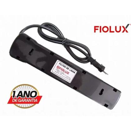 Imagem de Filtro de Linha 4 Tomadas Plastico Flowpack FIOLUX