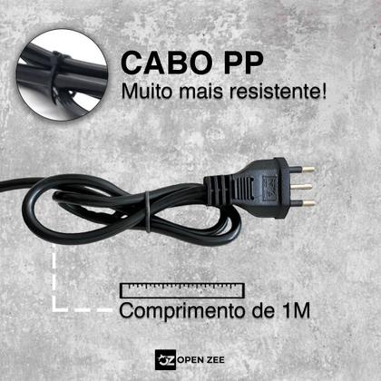 Imagem de Filtro de Linha 6 Tomadas Preto ou Branco Régua 110/220v Bivolt Universal C/ Protetor Descarga de Energia