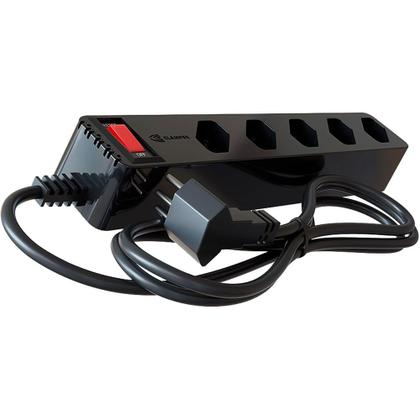 Imagem de Filtro de linha + dps iclamper 5 tomadas lcf preto