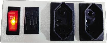 Imagem de Filtro de Linha e Protetor 2 Tomadas c/ Fusível e Chave Liga/Desliga