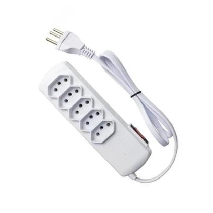 Imagem de Filtro de Linha e Protetor Tripolar 10A 5 Tomadas Bivolt 127/220V Force Line Branco 