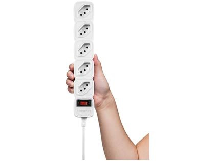 Imagem de Filtro de Linha Intelbras 5 Tomadas EPE 205 BR Branco Bivolt
