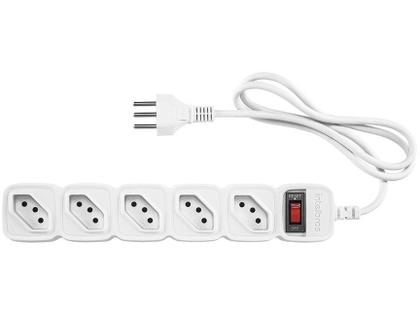 Imagem de Filtro de Linha Intelbras 5 Tomadas EPE 205 BR Branco Bivolt