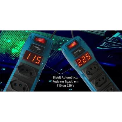 Imagem de Filtro de Linha Profissional 6T NBR Voltímetro Digital 10A