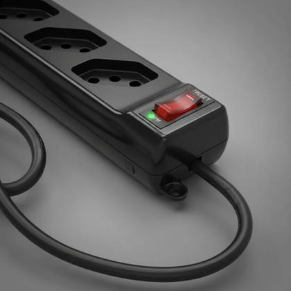 Imagem de Filtro de Linha Protetor Eletronico Inteligente 5 tomadas 110-220v GREEN